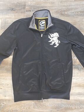 Vtg Y2K Ecko UNLTD Mens Large Rhino Stitched Embroidered Track Jacket Hip Hop